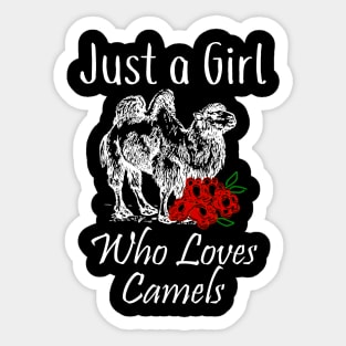 Just a Girl Who Loves Camels Sticker